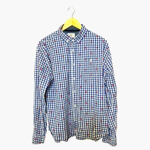 Artistry in Motion Mens Lobster Print Button Up Shirt Fishing Preppy Size Large